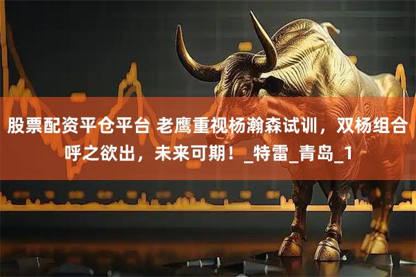 股票配资平仓平台 老鹰重视杨瀚森试训，双杨组合呼之欲出，未来可期！_特雷_青岛_1