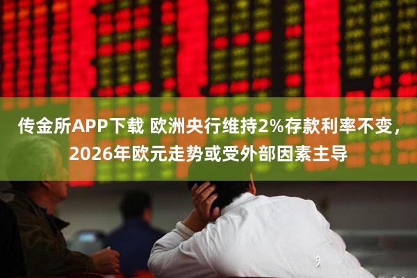 传金所APP下载 欧洲央行维持2%存款利率不变，2026年欧元走势或受外部因素主导